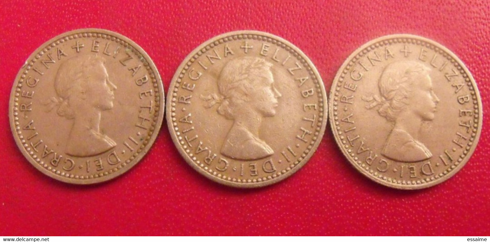 Grande-Bretagne. Lot De 3 Pièces : 6 Pence. 1956, 1956, 1963. Elizabeth II - Other & Unclassified