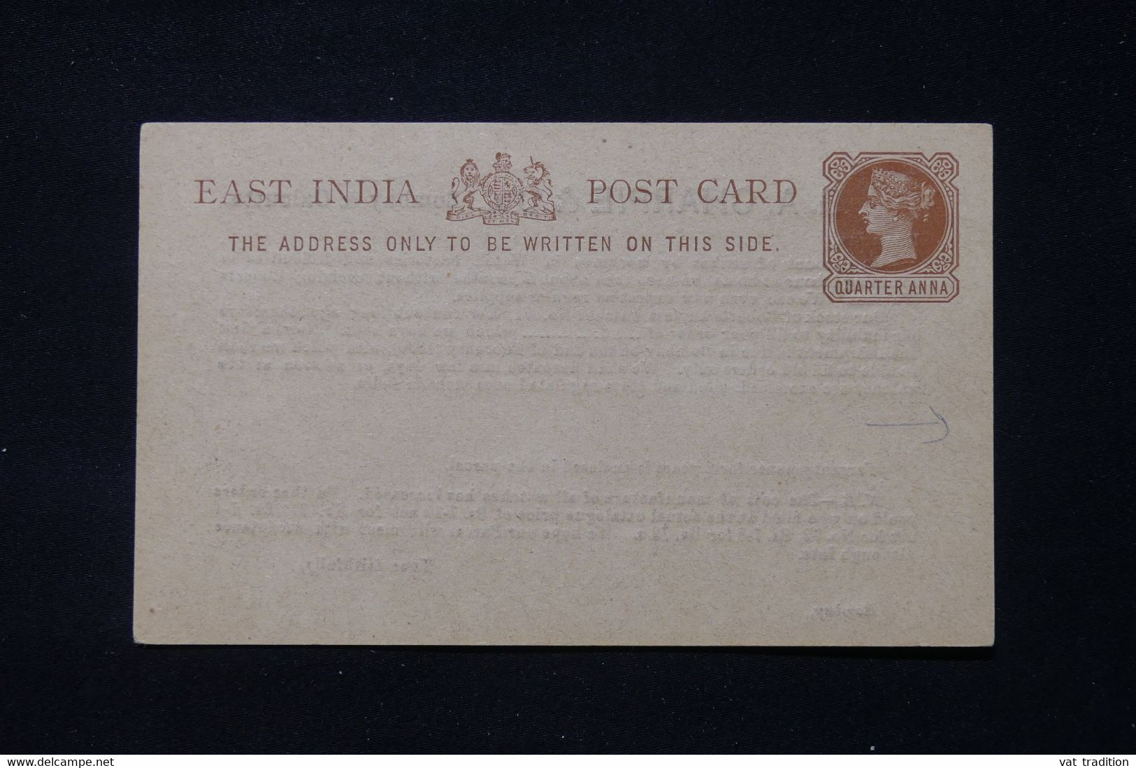 INDES ANGLAISES - Entier Postal Type Victoria Avec Repiquage Commercial Au Verso De Bombay - L 87471 - 1882-1901 Empire