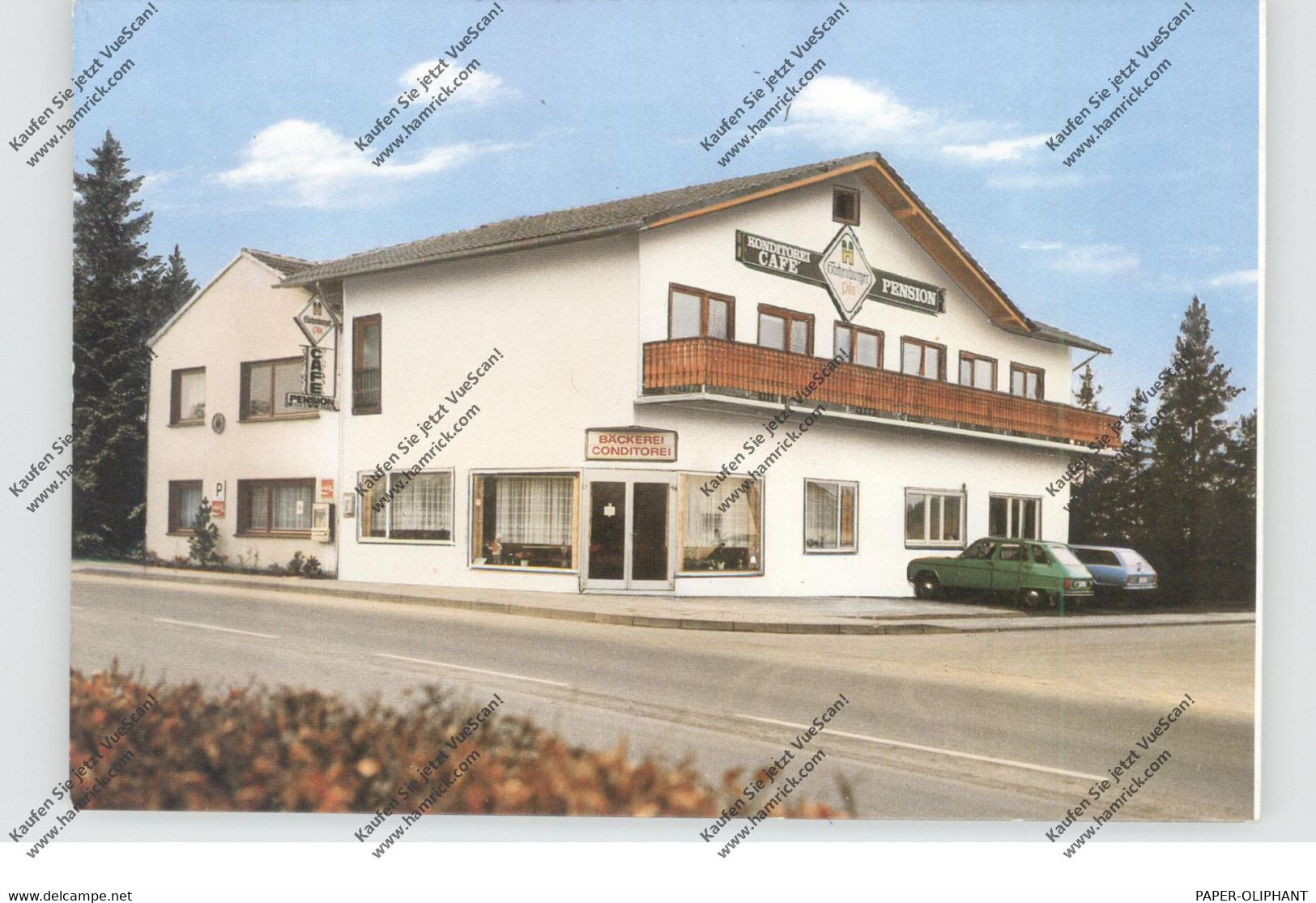 5232 FLAMMERSFELD, Pension Cafe Konditorei GRIES, Doppel-Karte - Altenkirchen