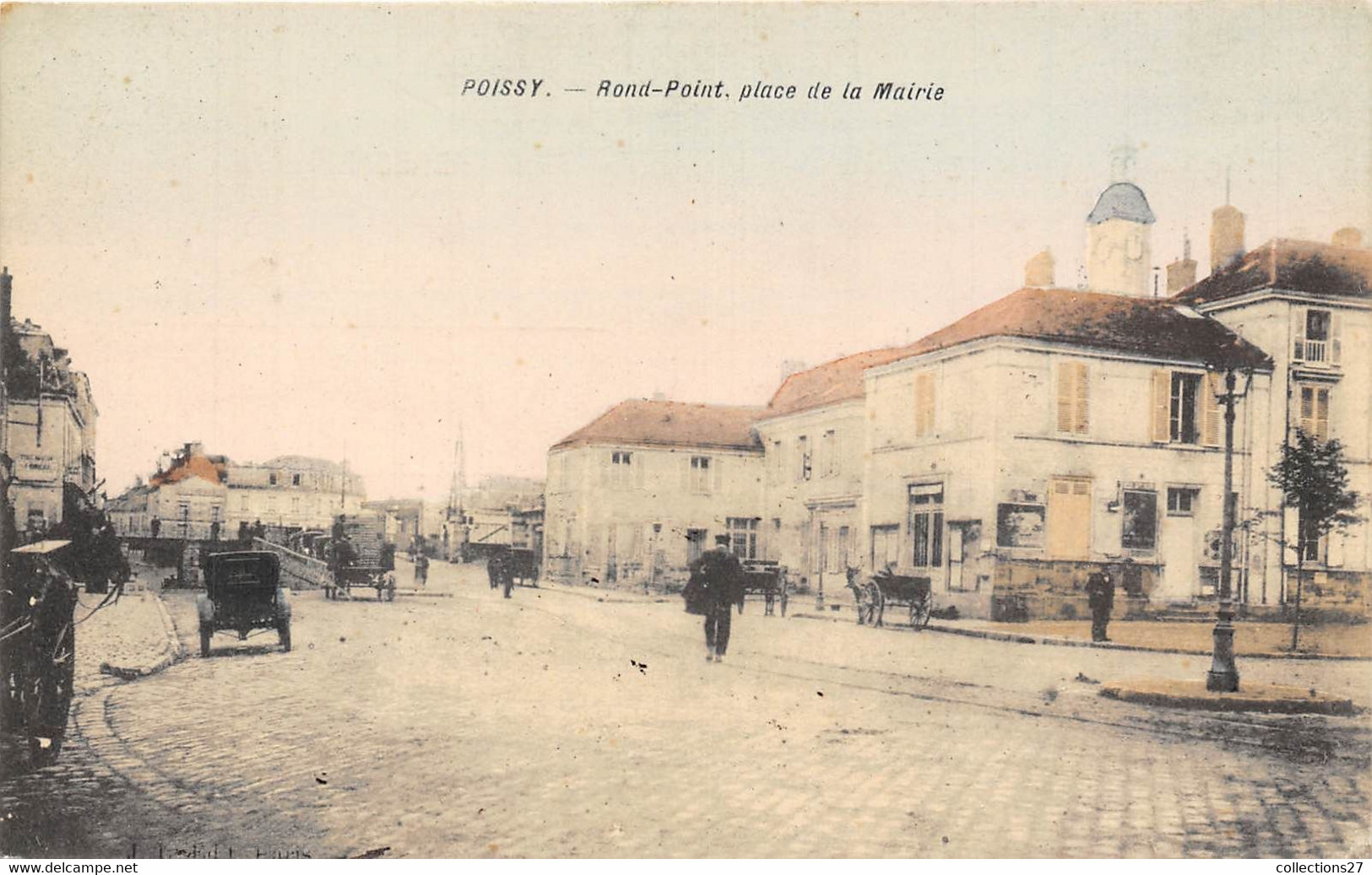 78-POISSY- ROND-POINT PLACE DE LA MAIRIE - Poissy