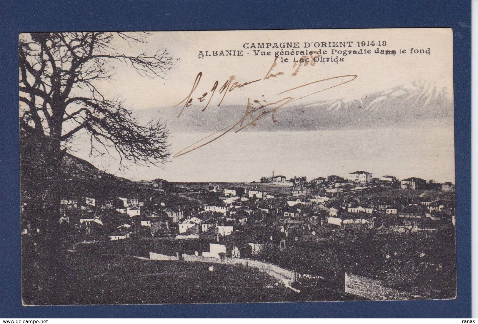 CPA Albanie Albania écrite - Albanie