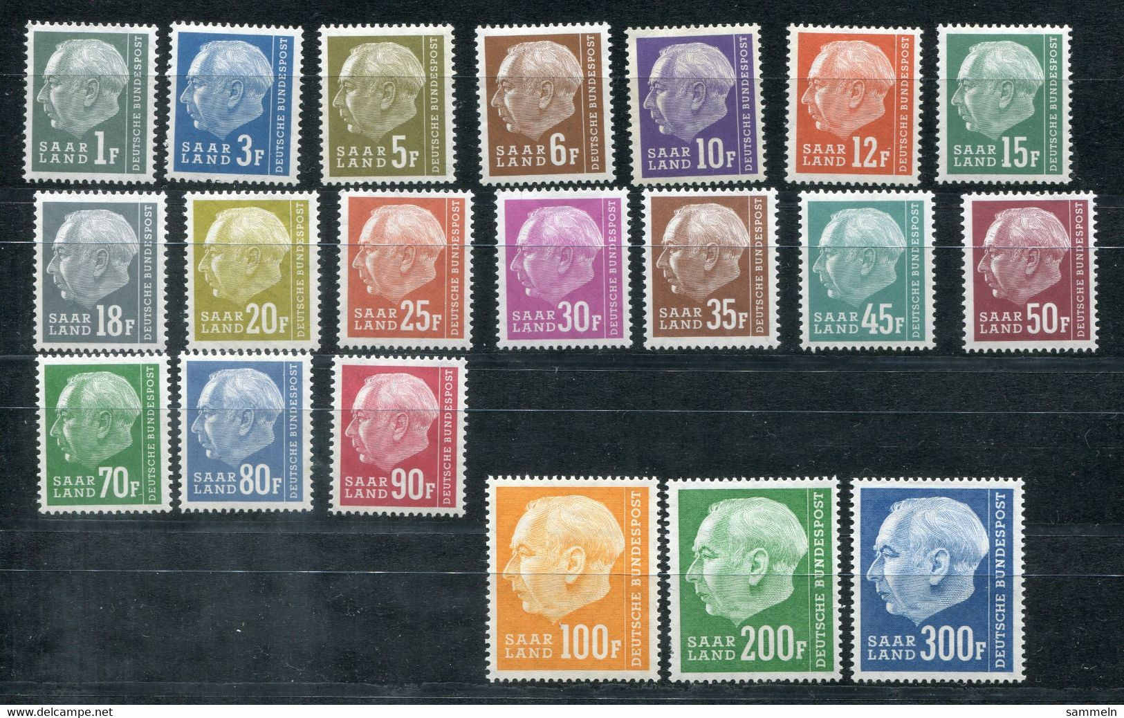 F0907 - SAAR - Mi. 409-428, Postfrischer Satz - Teils Minimal Bügig - Altri & Non Classificati