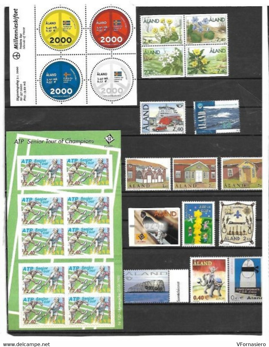 ALAND **1994/2001 LOTTO SERIE VARIE COMPLETE - Colecciones & Series