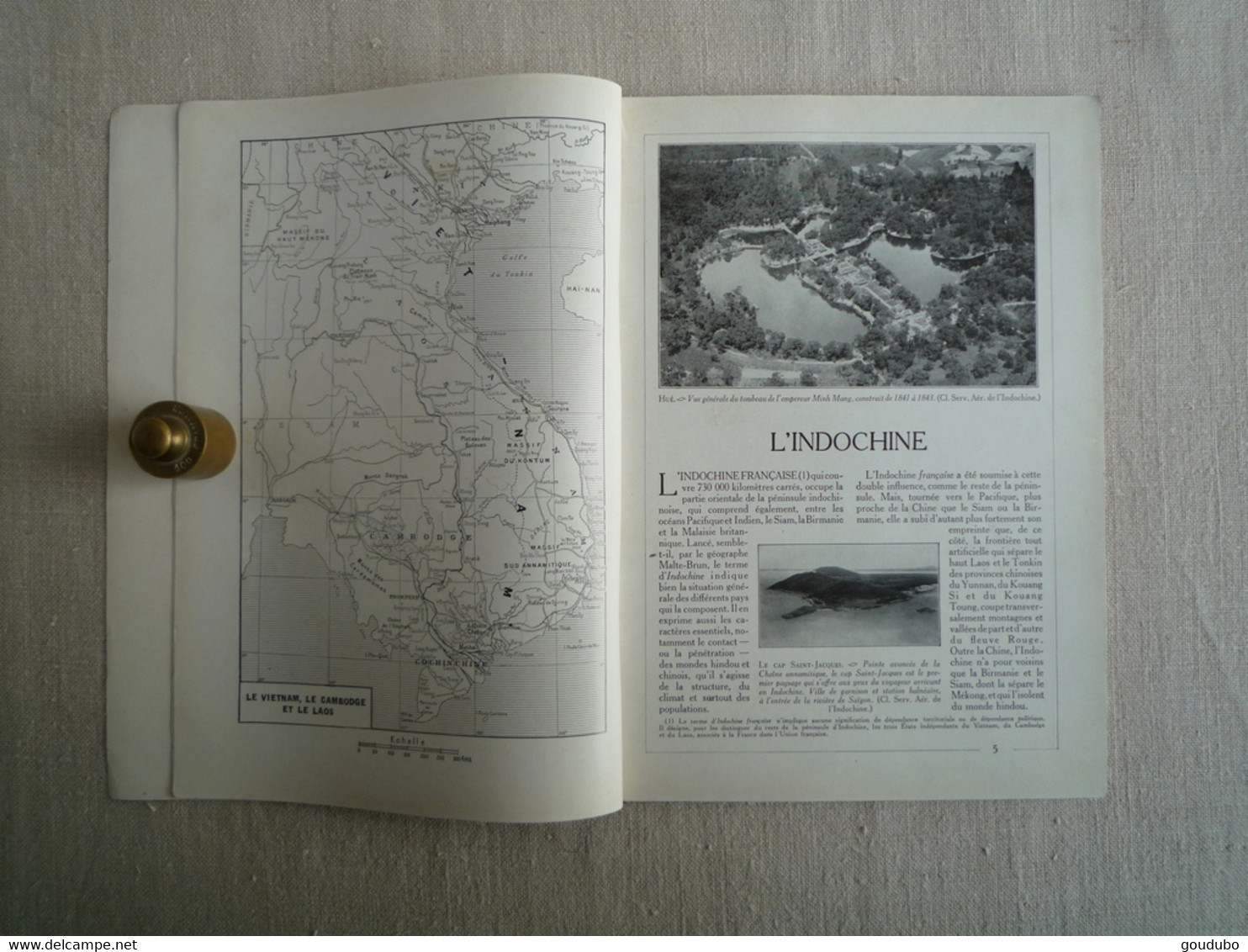Encyclopédie Par L'image Indochine Histoire Géographie Population Hachette 1951 - Encyclopedieën