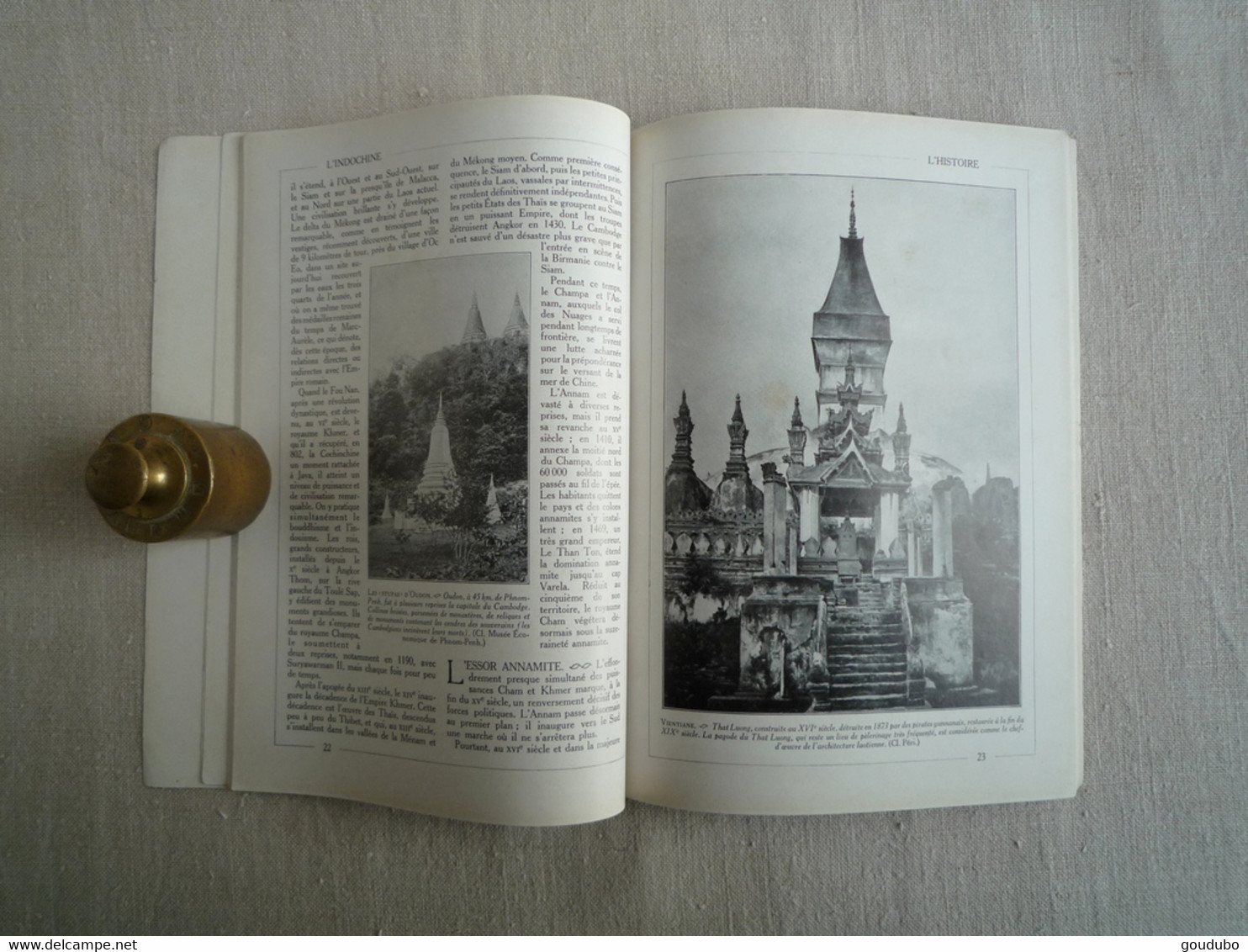 Encyclopédie Par L'image Indochine Histoire Géographie Population Hachette 1951 - Encyclopaedia