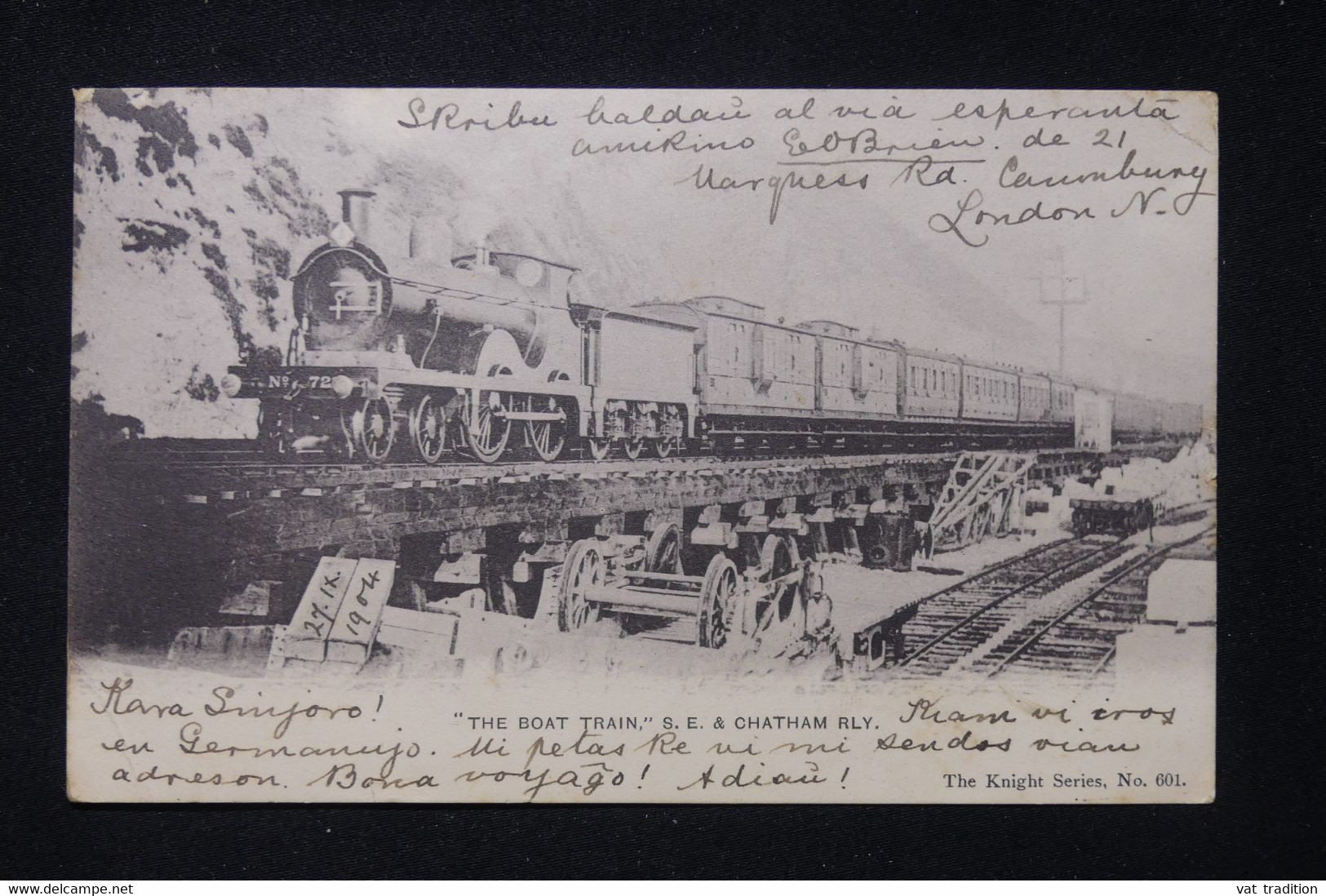 TRANSPORTS.- Carte Postale - Train - The Boat Train - SE & Chatham Rly - L 87506 - Matériel
