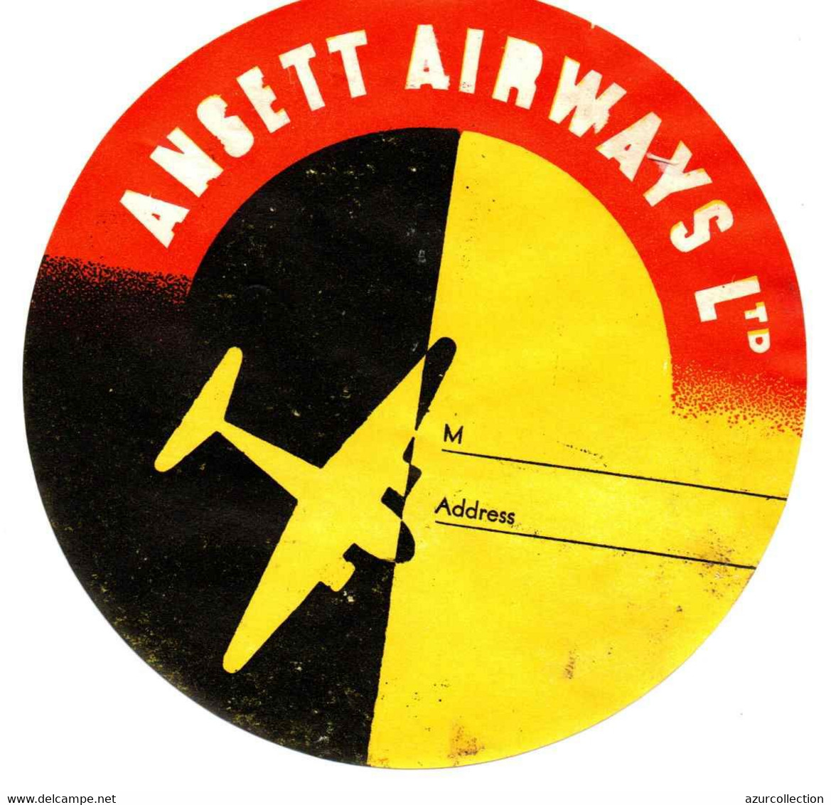 ANSETT AIRWAYS LTD - Aufklebschilder Und Gepäckbeschriftung