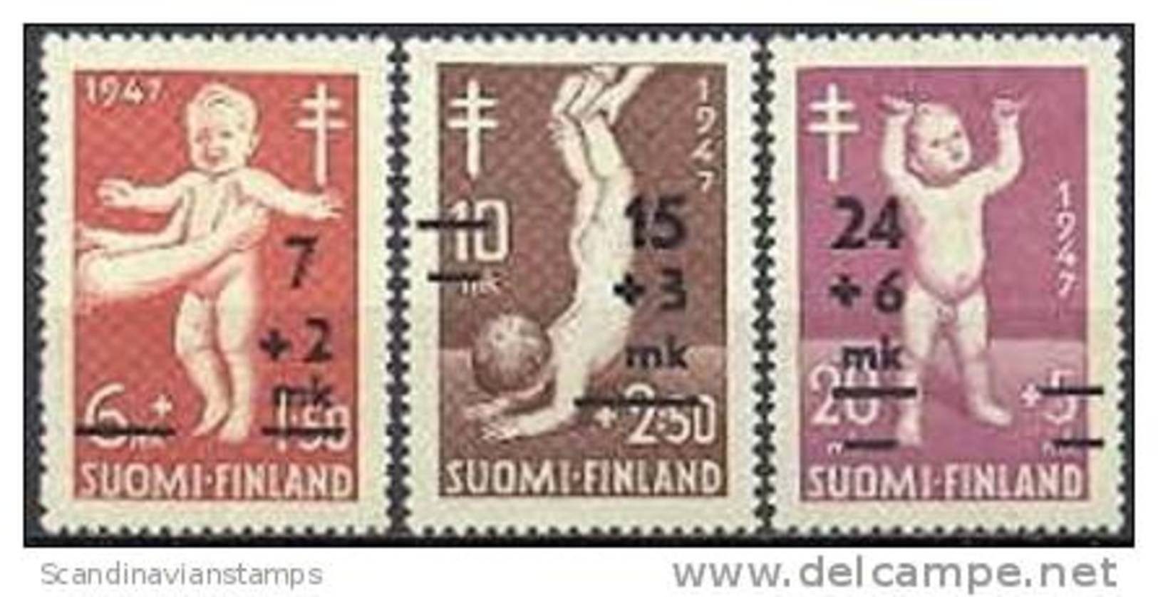 Finland 1948 TBC Overdruk Serie PF-MNH-NEUF - Neufs