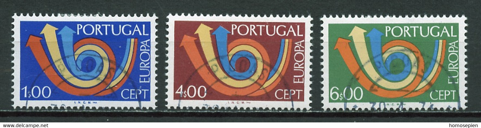 Europa CEPT 1973 Portugal Y&T N°1179 à 1181 - Michel N°1199 à 1201 (o) - 1973