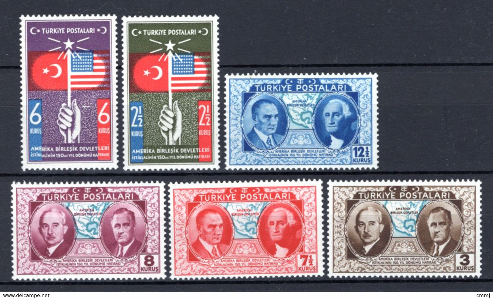 1939 - TURCHIA - Mi. 1047/1052 - NH - (5128-1.2...) - Ungebraucht