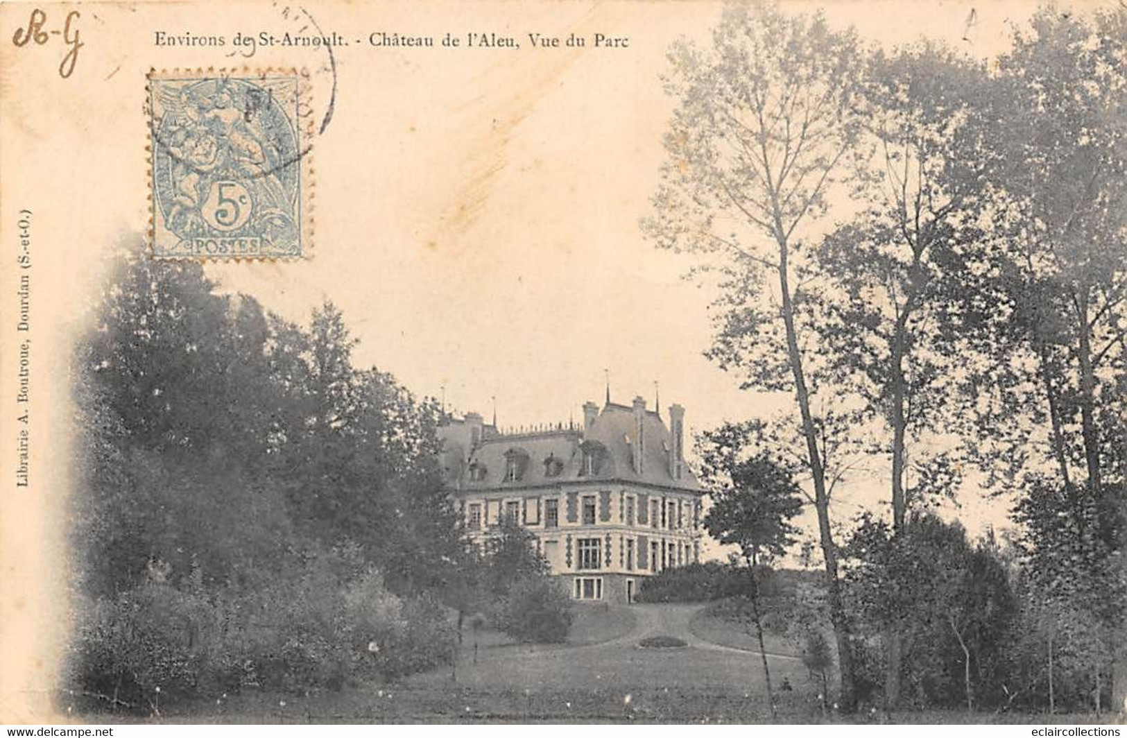 St Arnoult En Yvelines         78           Château De L'Aleu. Vue Du Parc         (voir Scan) - St. Arnoult En Yvelines