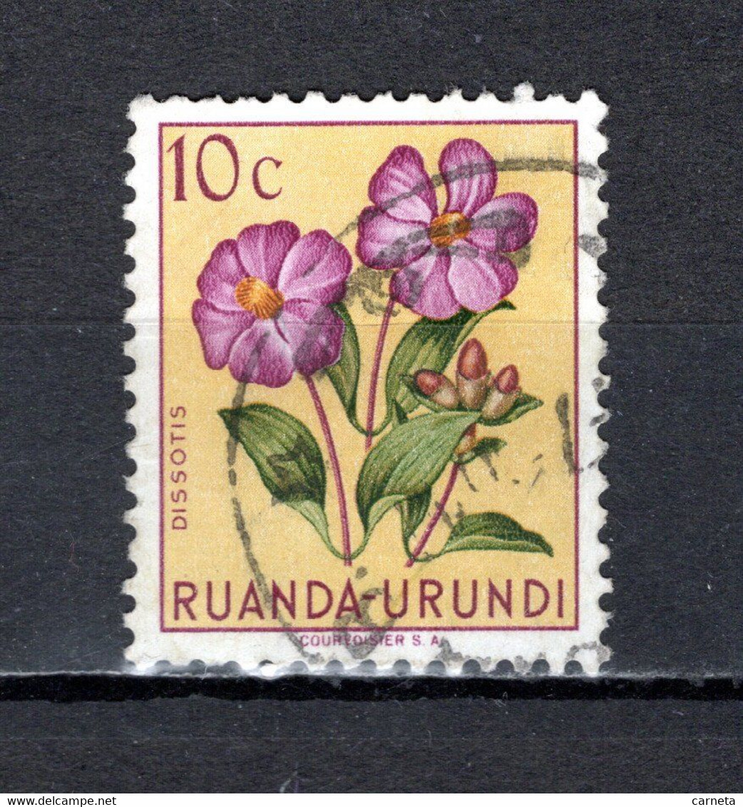 RUANDA-URUNDI   N° 177    OBLITERE   COTE 0.15€    FLEUR - Used Stamps