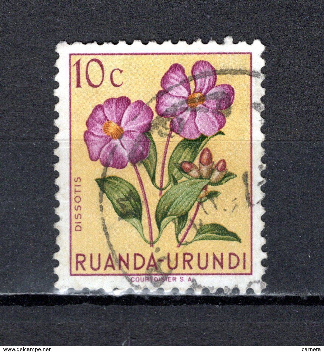 RUANDA-URUNDI   N° 177    OBLITERE   COTE 0.15€    FLEUR - Gebruikt