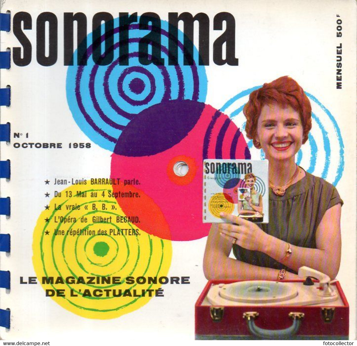 Sonorama N° 1 : La Vraie Bardot, JL Barrault, L'opéra De Bécaud, Les Platters, Actualités Du 13 Mai Au 4 Septembre 1958 - Formats Spéciaux