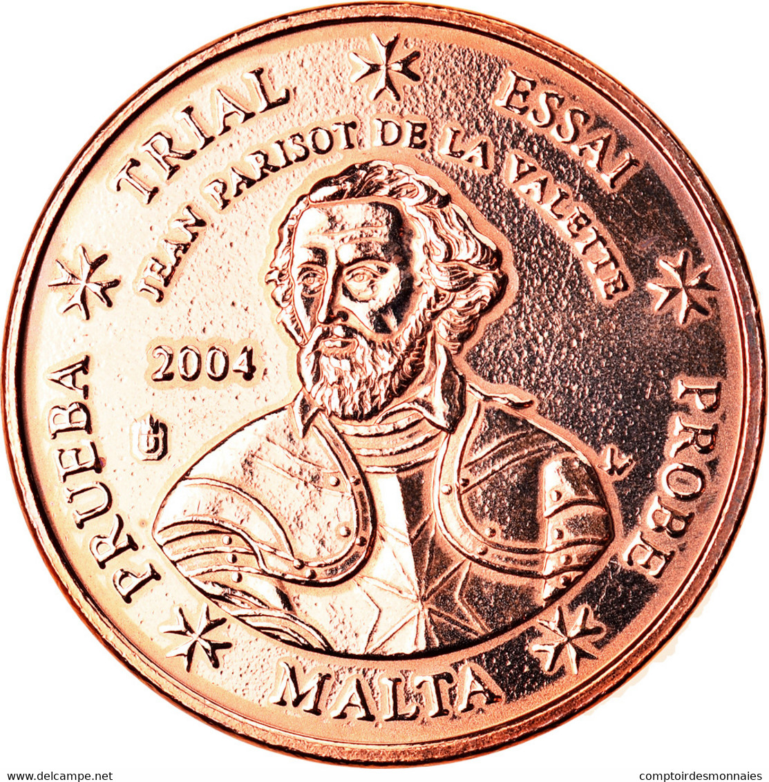 Malte, Médaille, 2 C, Essai Trial, 2003, Paranumismatique, SUP+, Copper Plated - Pruebas Privadas