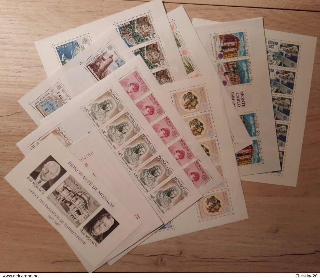 Monaco 1 Lot De 10 BF * TB Cote 375€ - Collections, Lots & Séries