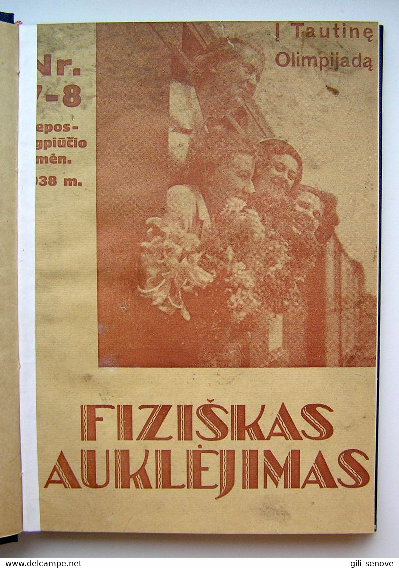 Lithuanian Book / Fiziškas Auklėjimas, Tautinė Olimpiada 1938 Nr. 7-8 - Magazines