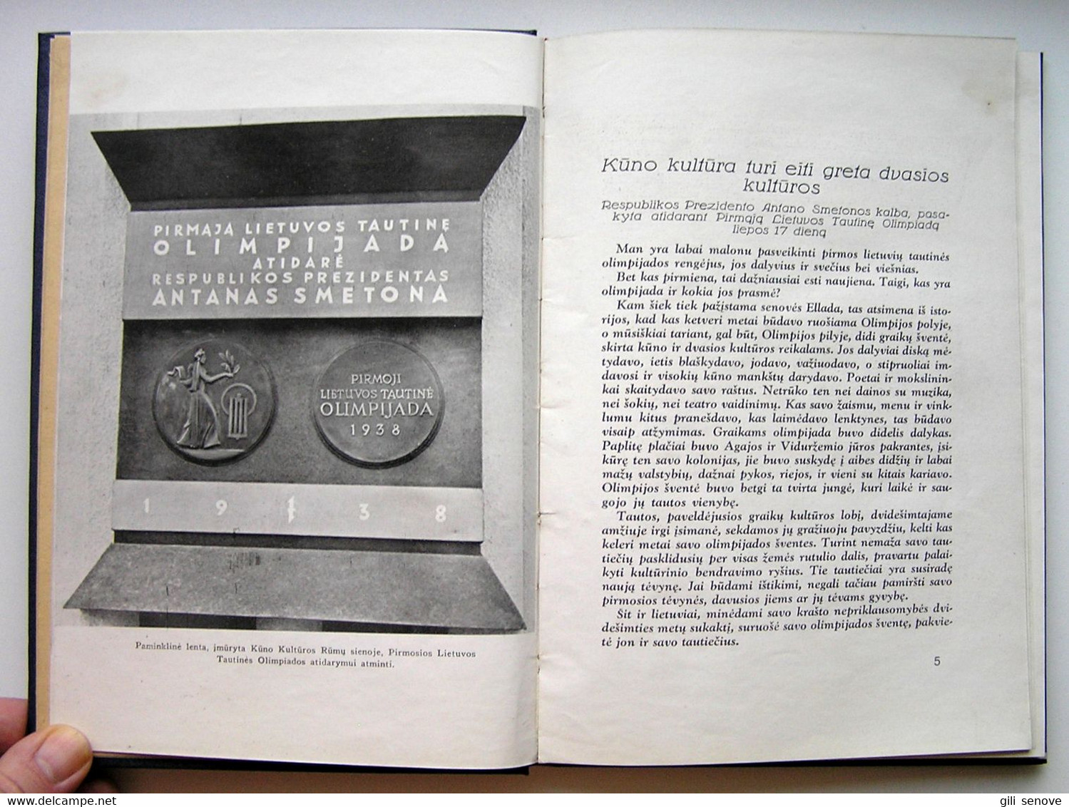 Lithuanian book / Fiziškas auklėjimas, Tautinė Olimpiada 1938 Nr. 7-8