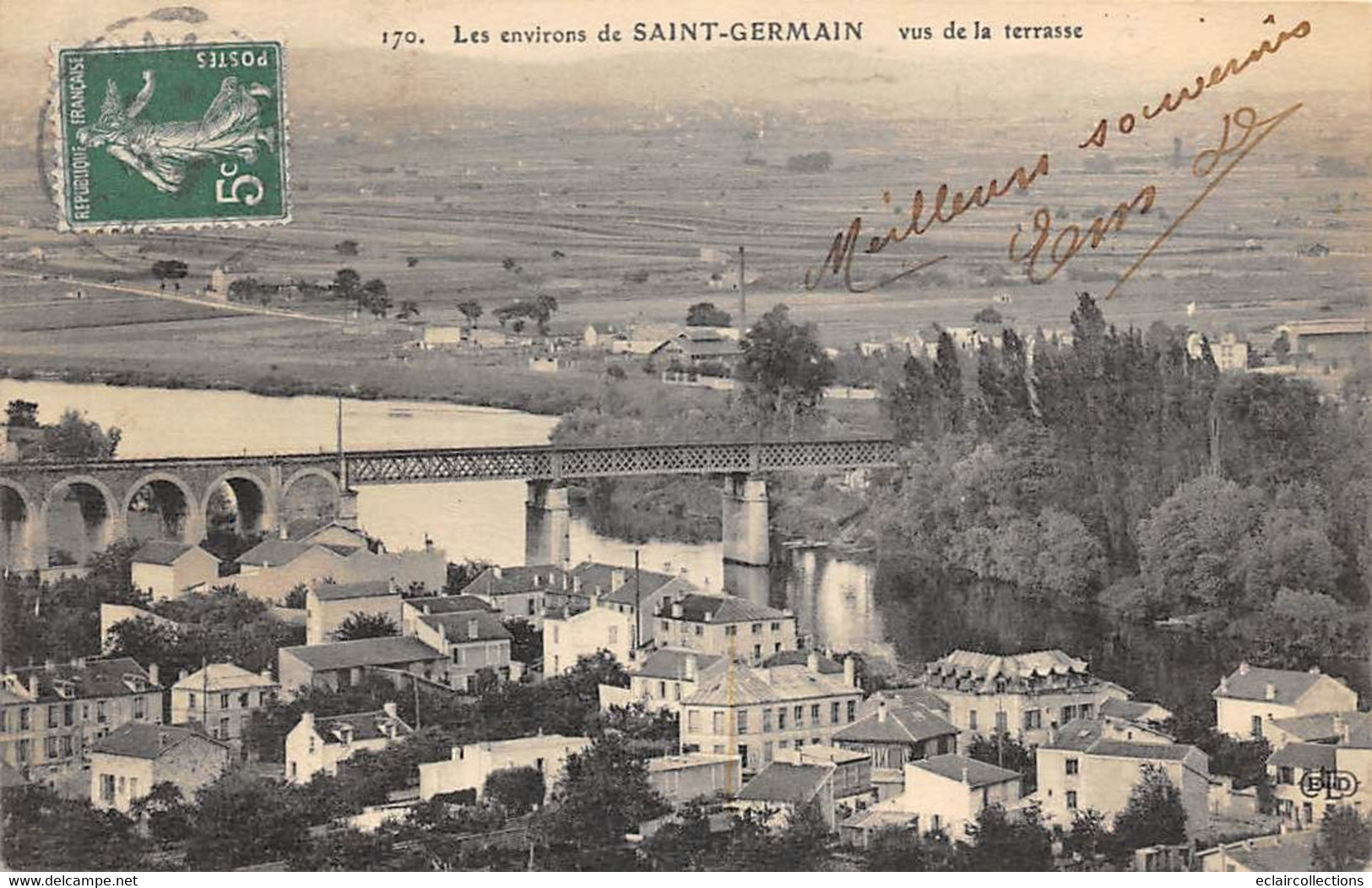 St Germain En Laye          78          Vue De La Terrasse      N°170   (voir Scan) - St. Germain En Laye