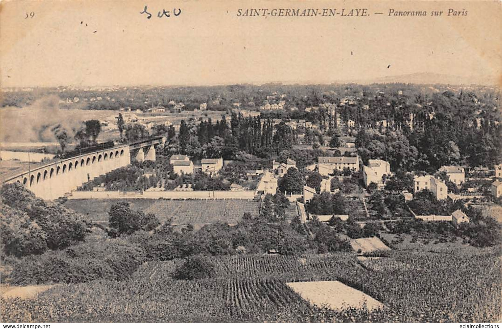 St Germain En Laye          78         Panorama Sur Paris       (voir Scan) - St. Germain En Laye