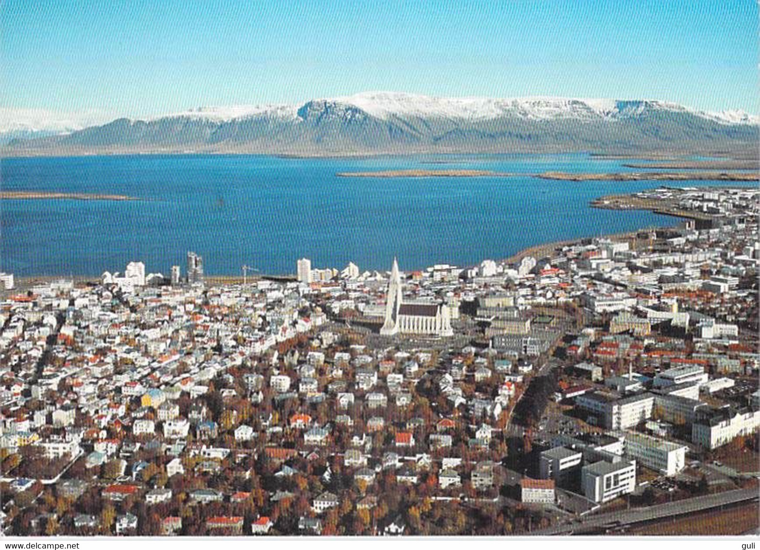 ISLANDE Iceland REYKJAVIK View Over City (philatélie Timbre Stamp ISLAND) - Island