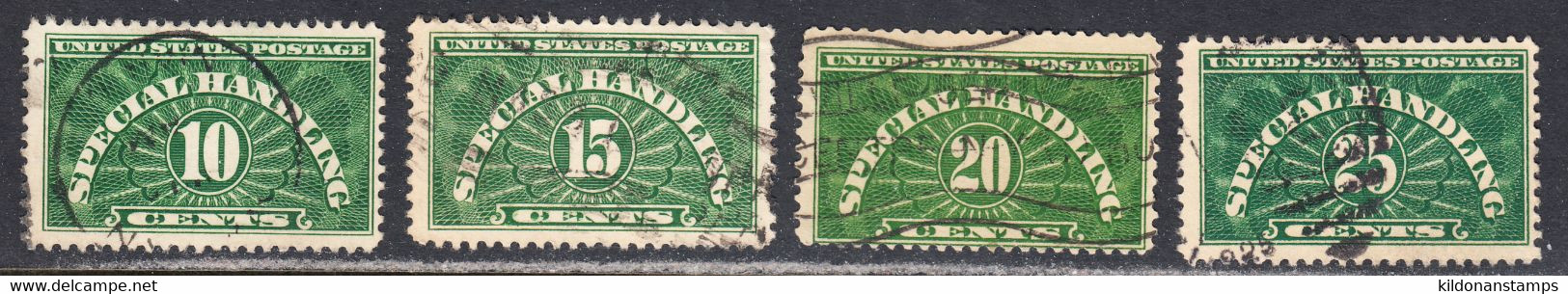 USA 1928 Special Handling, Cancelled, Sc# QE1- QE4 - Pacchi