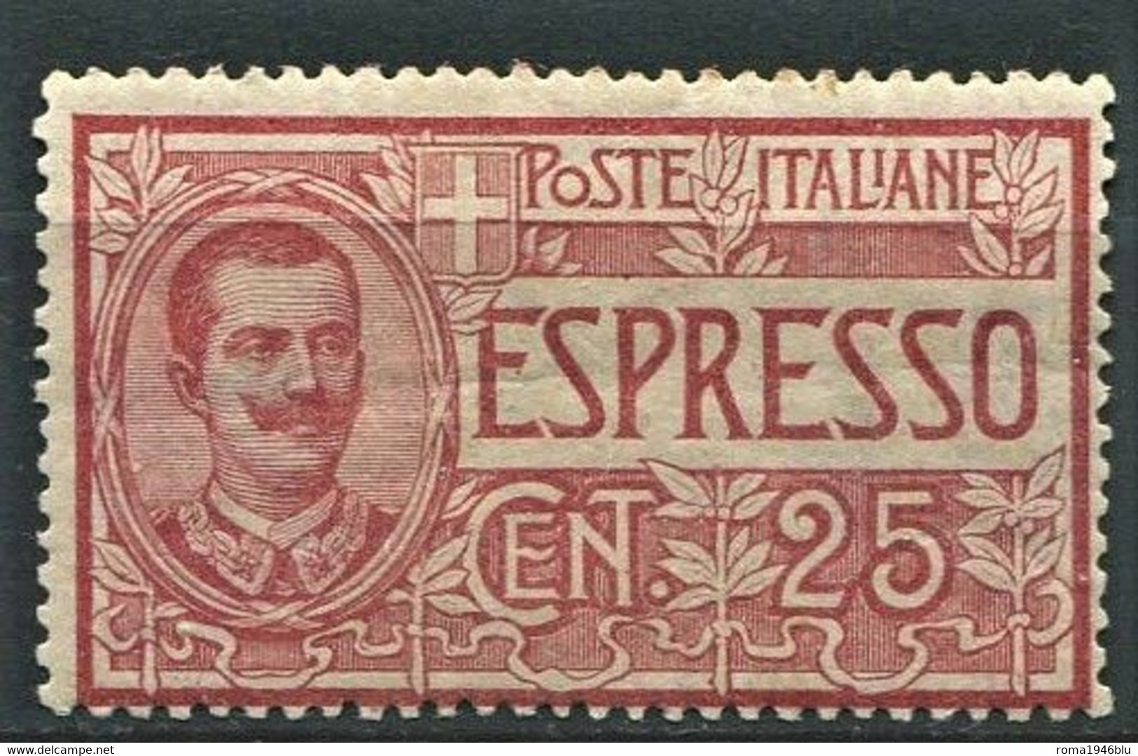 REGNO 1903 ESPRESSO 25 C ** MNH LUSSO - Posta Espresso