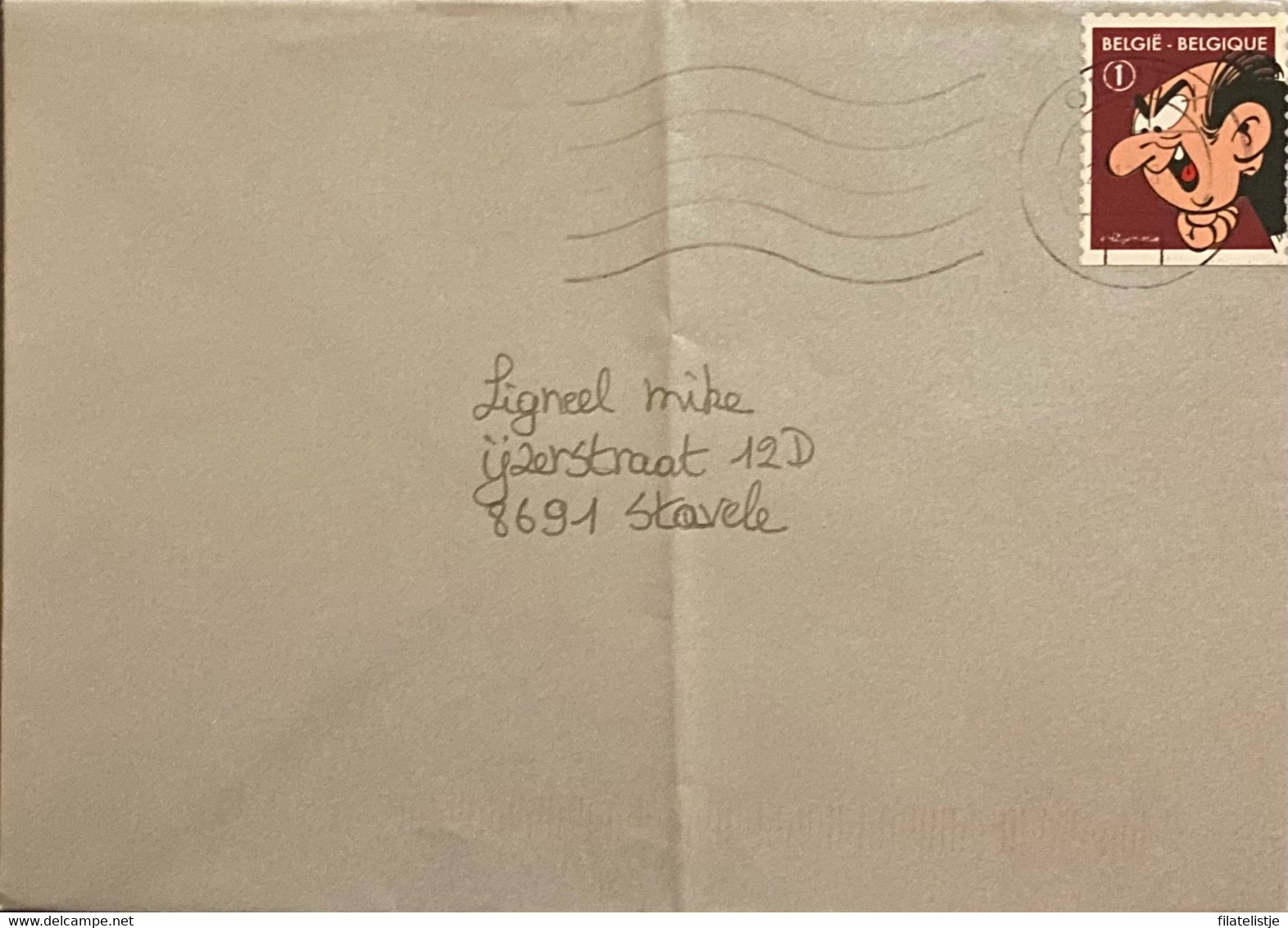 Omslag Uit België Met Zegel Nrs 3822 Used - Enveloppes