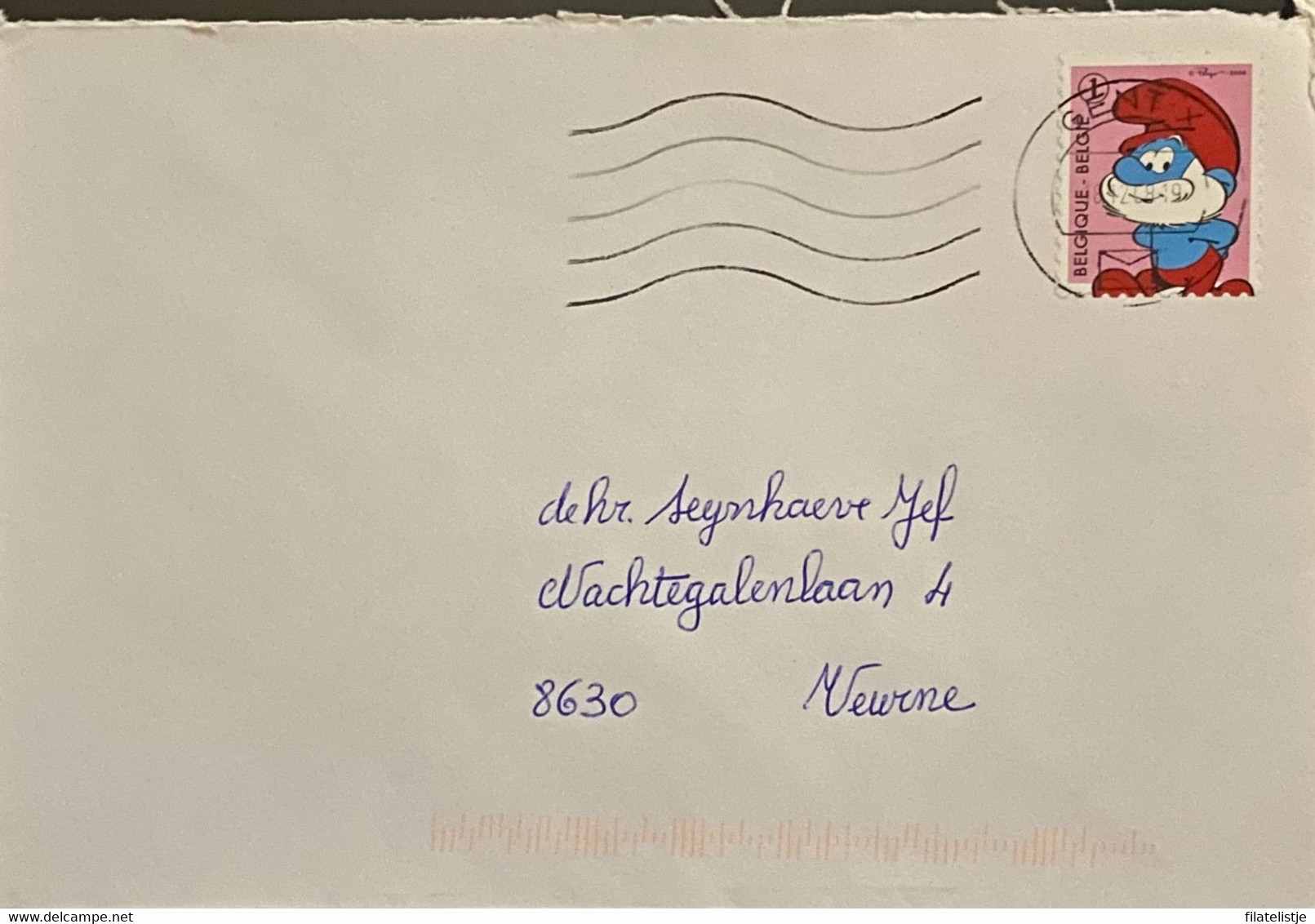 Omslag Uit België Met Zegel Nrs 3816 Used - Enveloppes