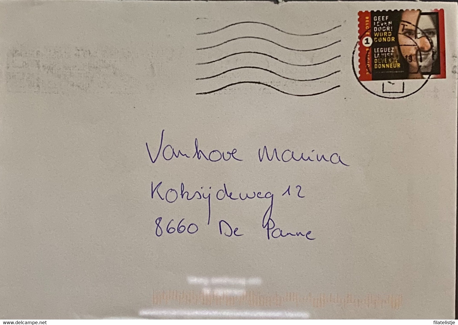 Omslag Uit België Met Zegel Nrs 3991c  Used - Enveloppes