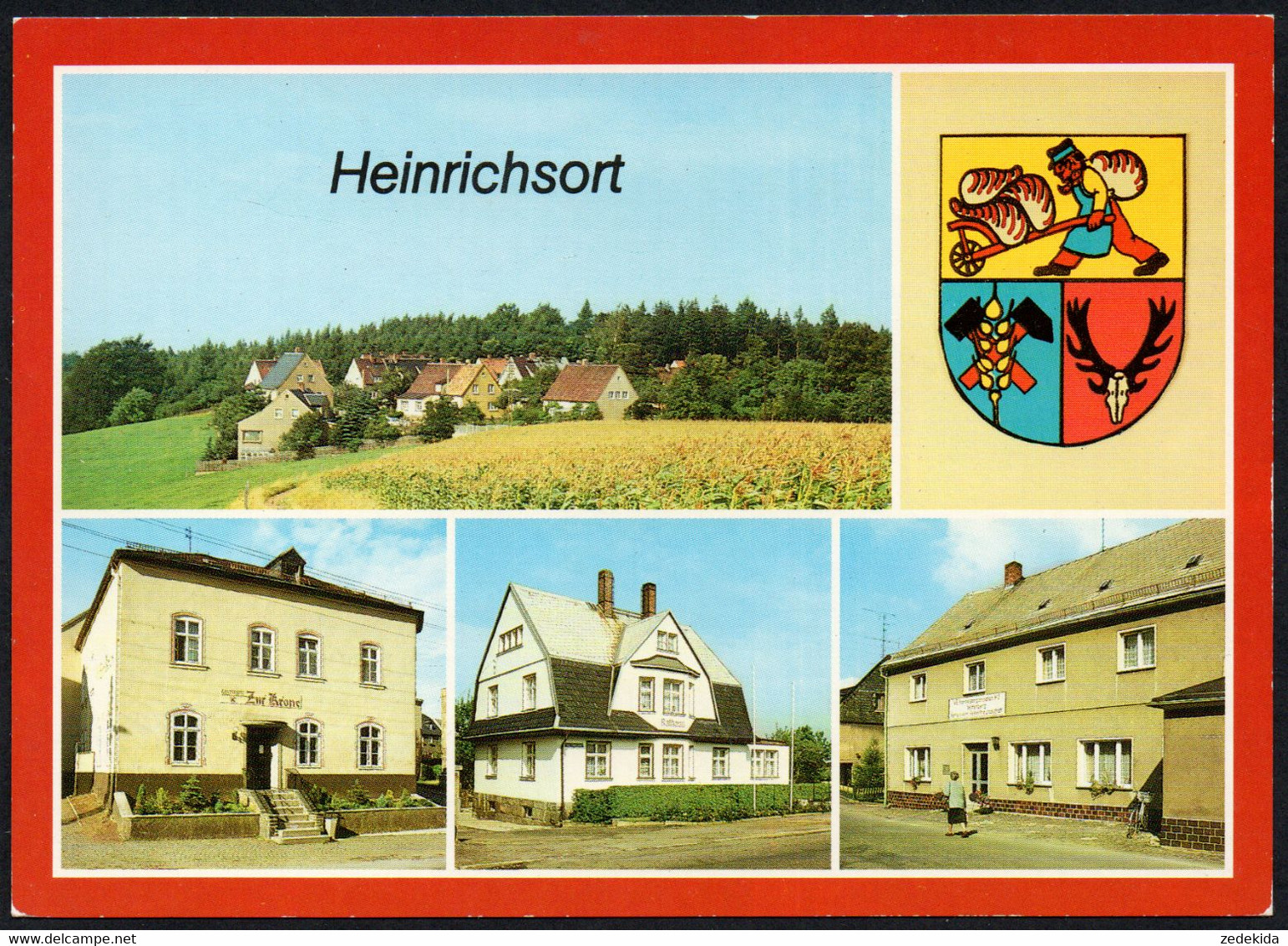 E8072 - TOP Heinrichsort - Konsum Gaststätte Zur Krone Ferienheim Völkerfreundschaft - Bild Und Heimat Reichenbach - Hohenstein-Ernstthal