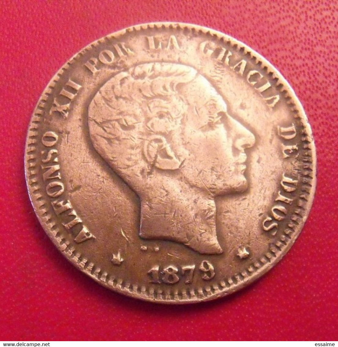 Espagne Spain Espana. 10 Diez Centimos 1879. Alfonso XII - First Minting