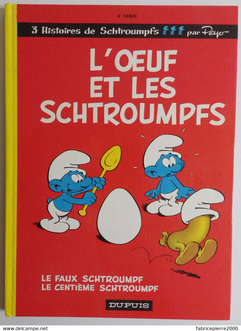 PEYO - L'oeuf Et Les Schtroumpfs 1978  EXCELLENT ETAT - Schtroumpfs, Les - Los Pitufos