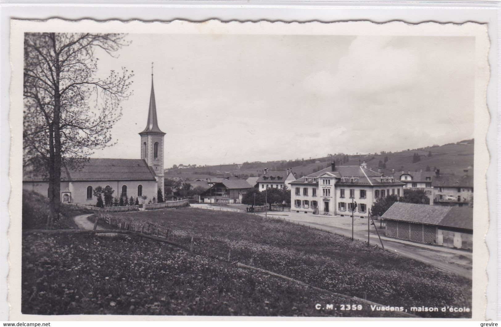 Vuadens, église, Maison D'école, Local Du Feu - Vuadens