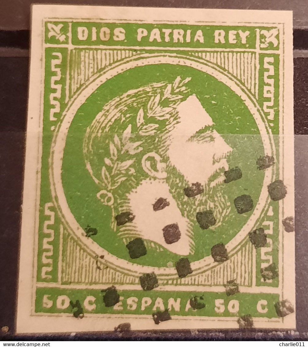 DON CARLOS -CARLOS VII-50 C-CARLISTE GOVERNMENT-SPAIN-1875 - Carlists