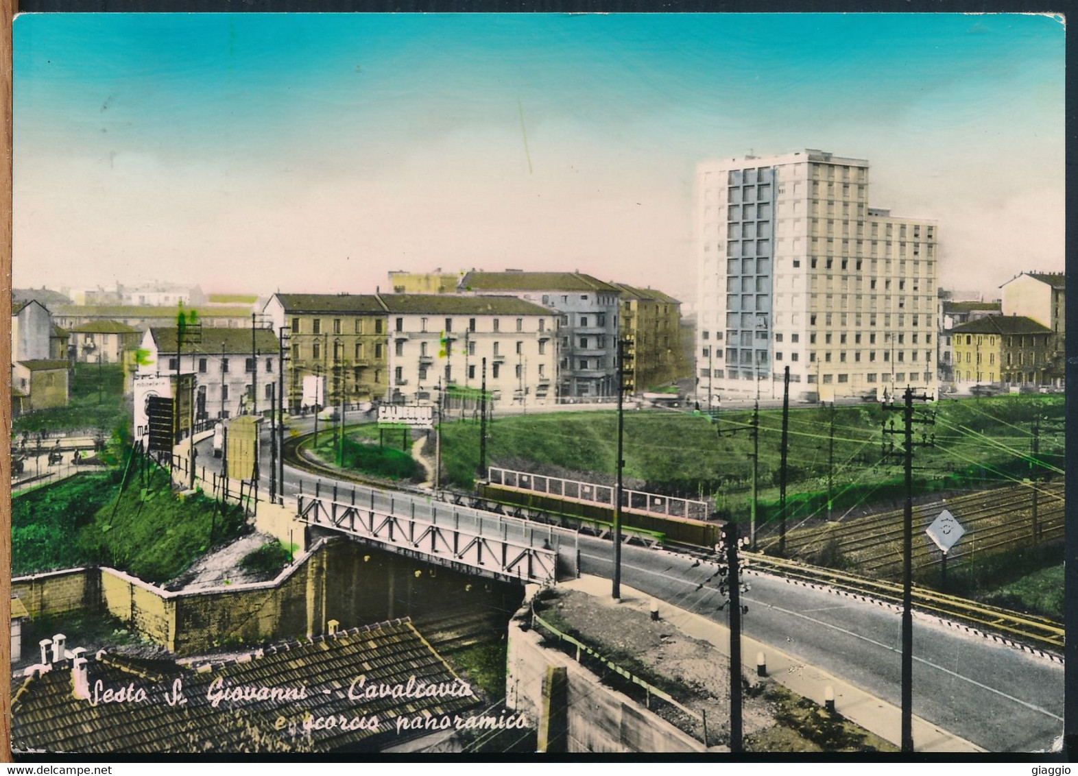 °°° 23757 - SESTO S. GIOVANNI - CAVALCAVIA E SCORCIO PANORAMICO - 1959 °°° - Sesto San Giovanni