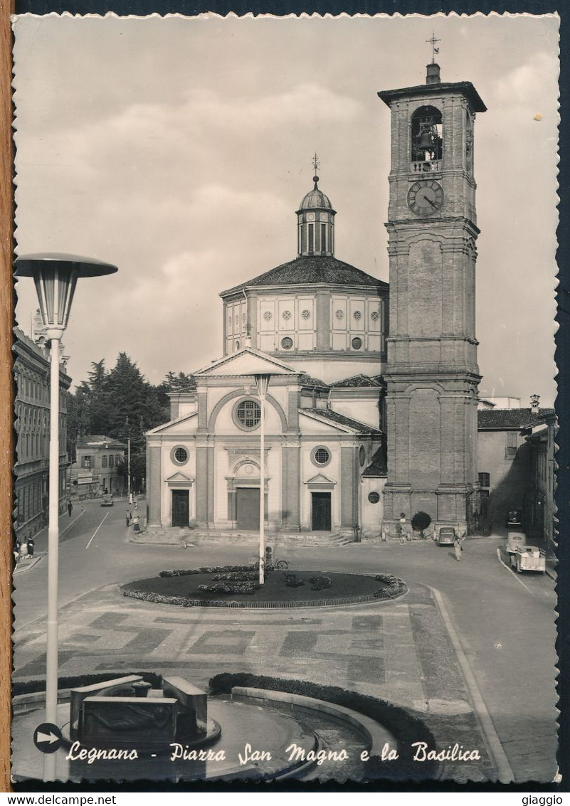 °°° 23758 - LEGNANO - PIAZZA SAN MAGNO E LA BASILICA °°° - Legnano