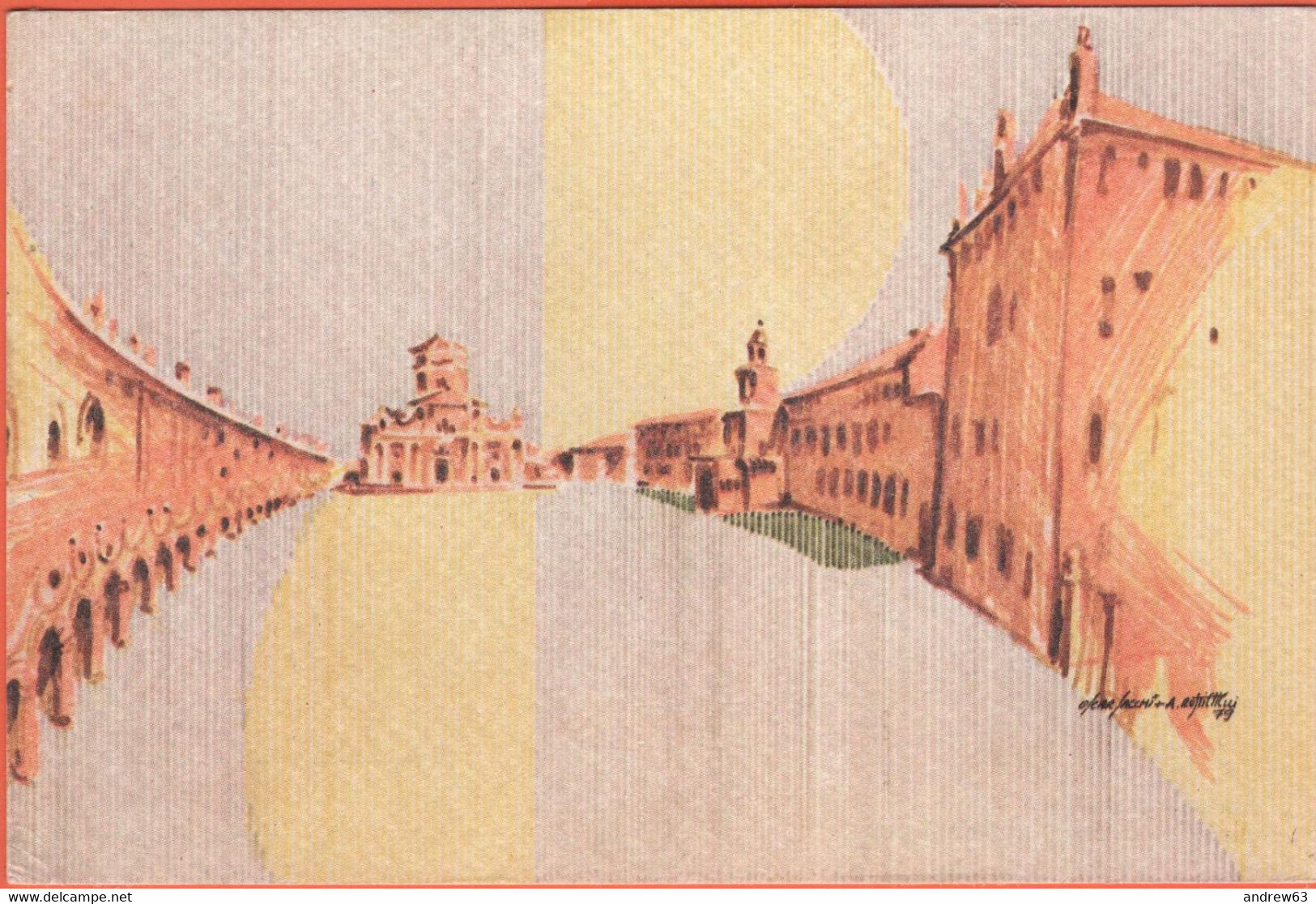 ITALIA - ITALY - ITALIE - Carpi, Piazza Martiri, Disegno Di O.Sacchi E A. Rustichelli - Not Used - Carpi