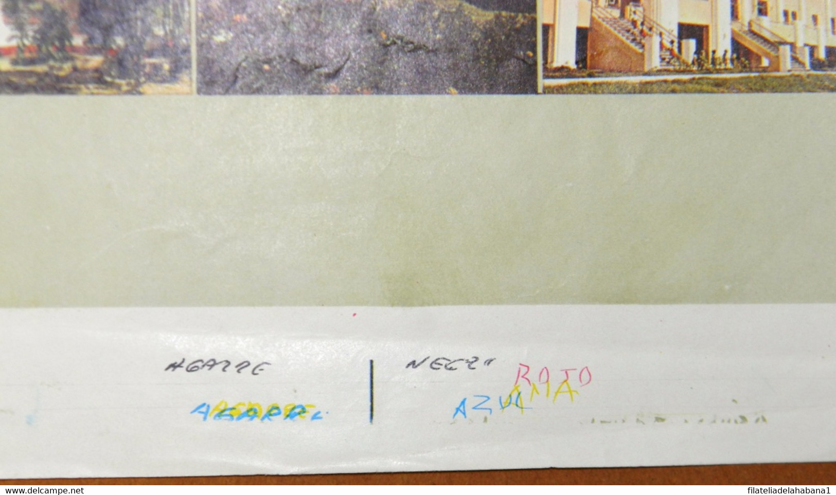 1983-EP-240 CUBA LG1991 1983 AEROGRANMME UNCUT PROOF JOSE MARTI. - Imperforates, Proofs & Errors