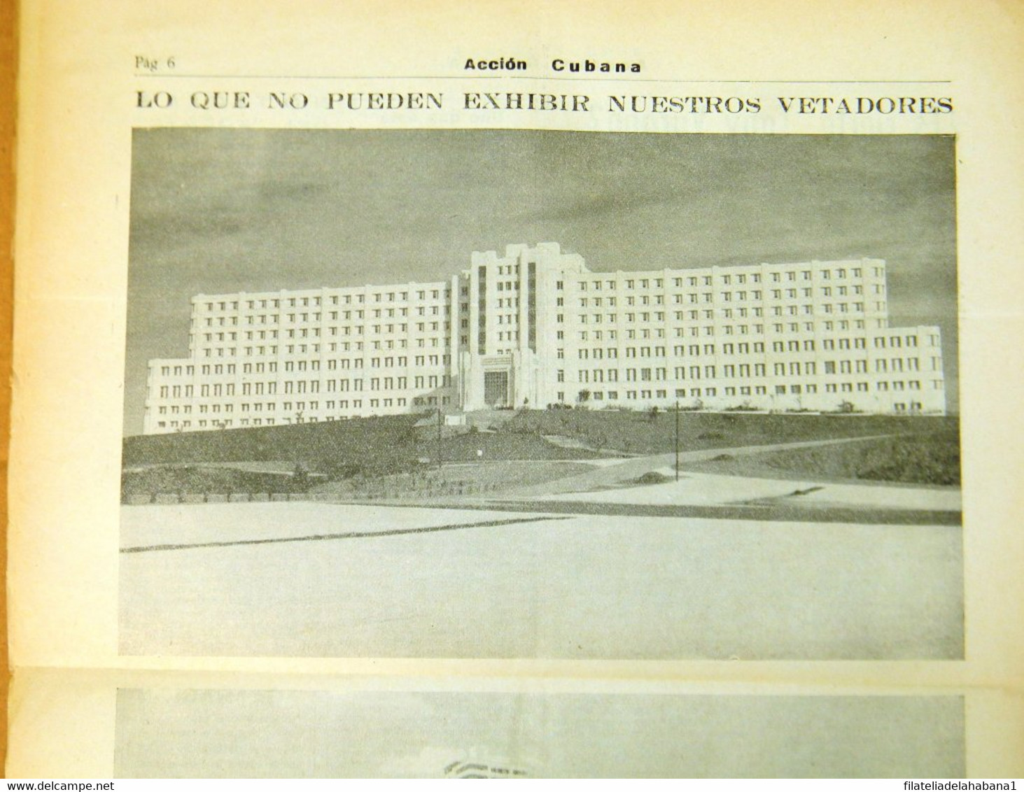 BP-325 CUBA ESPAÑA ANTICOMMUNIST NEWSPAPER ACCION CUBANA ESPAÑA PRINTING 1/DIC/1960. - [4] Themen