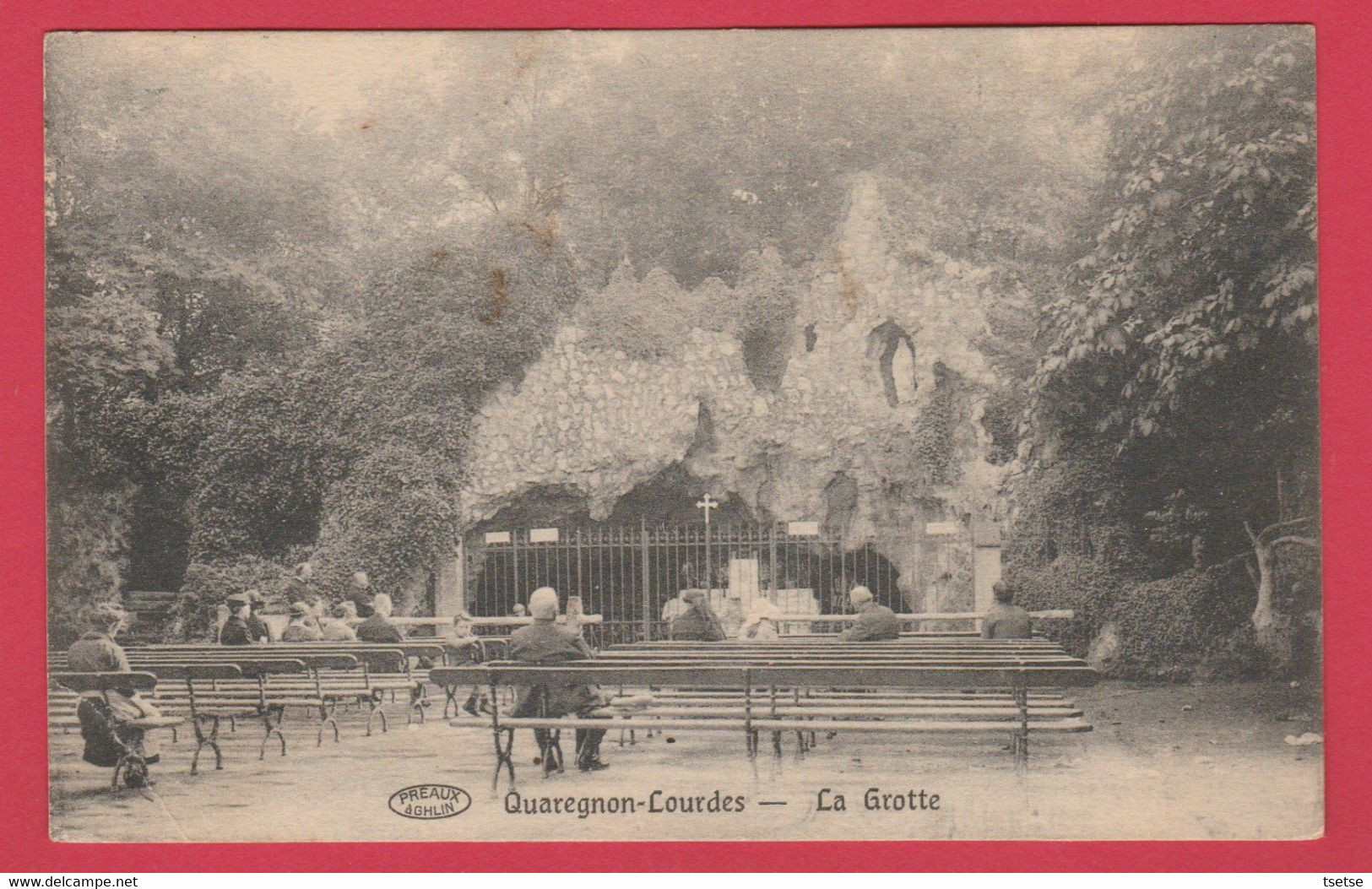 Quaregnon-Lourdes - La Grotte ...paroissiens En Prière ( Voir Verso ) - Quaregnon