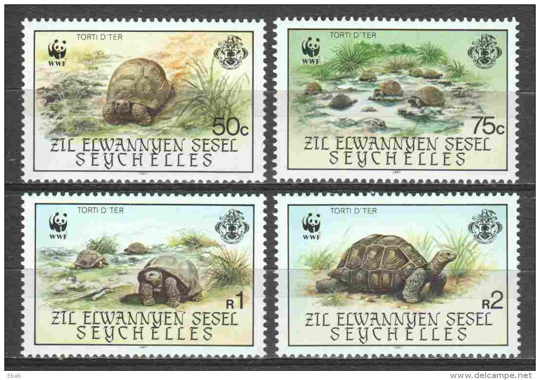 Seychelles 1985 Mi 104-107 MNH WWF TURTLES - Ongebruikt