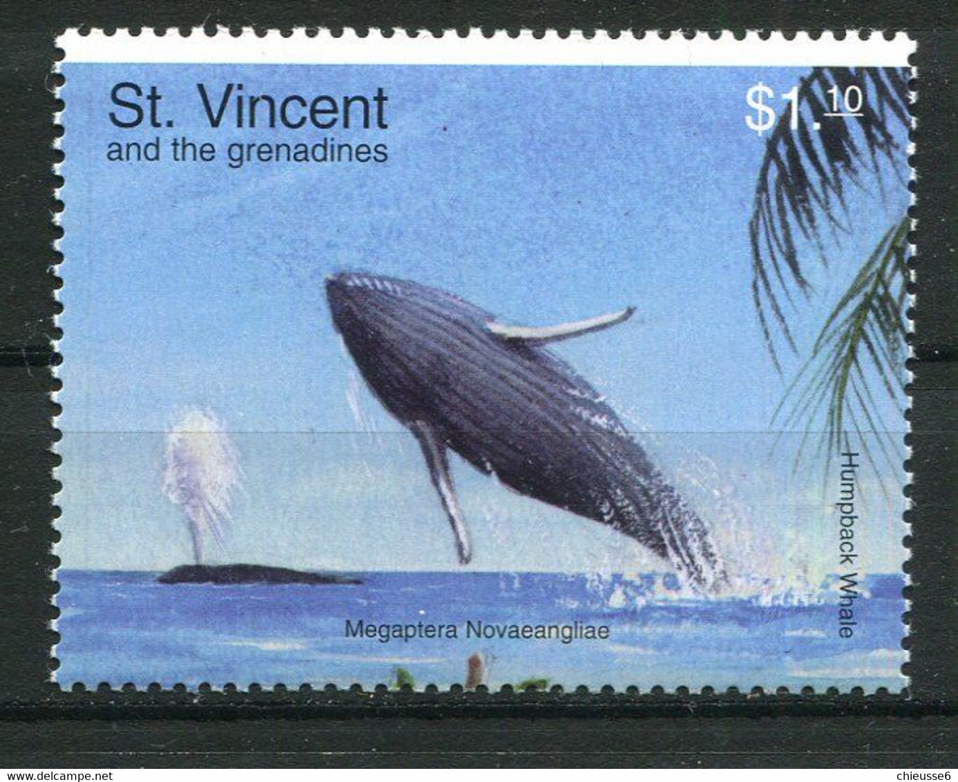 (CL 16 - P 46) St Vincent Et Grenadines  ** 3476 - (ref. Michel Au Dos) - Baleines - Wale