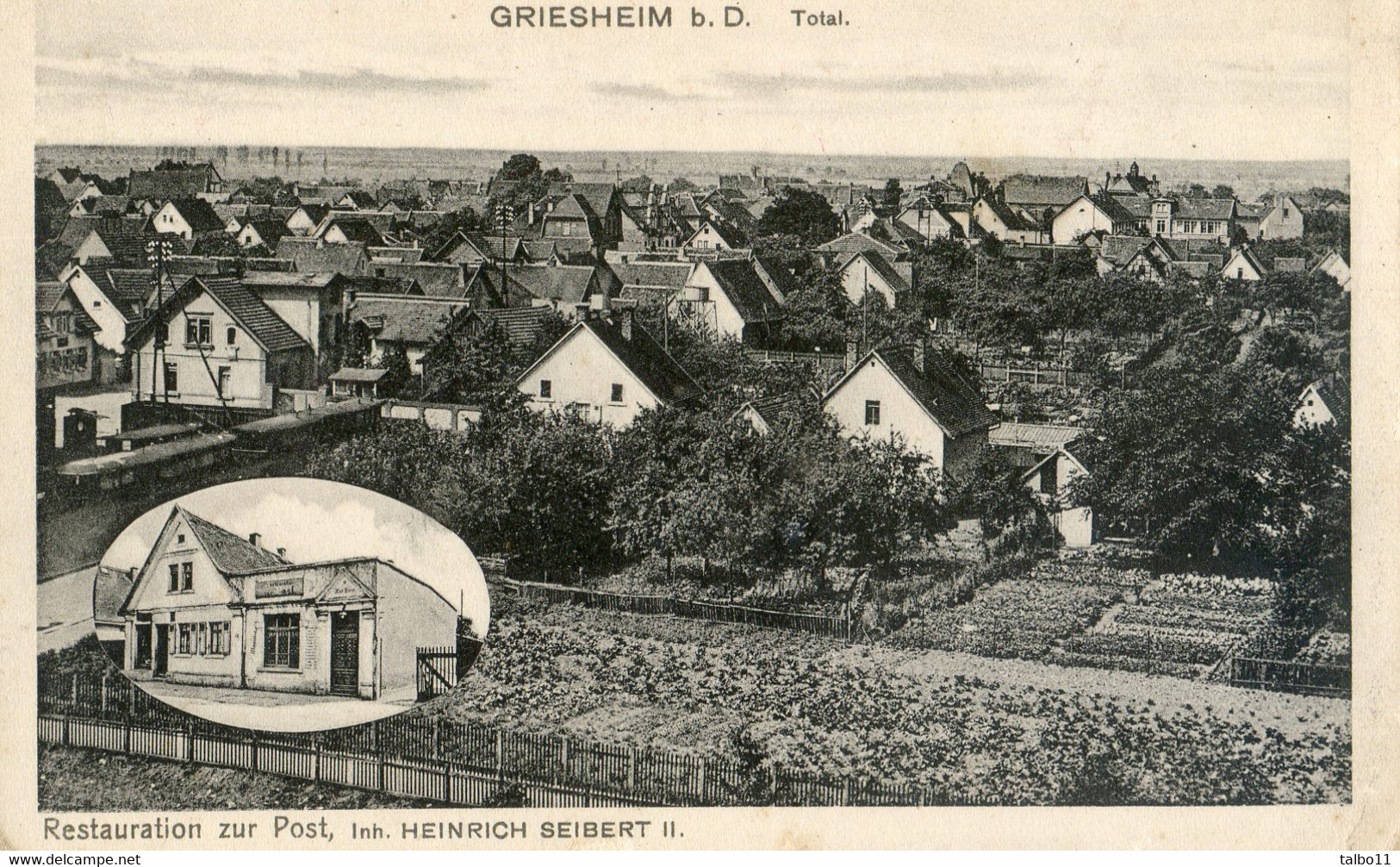 Hesse - Griesheim B. D - Total - Schöne Lakalitaten Und Schattiger Garten Mit Patentkegelbahn -  Heinrich Seibert - Griesheim