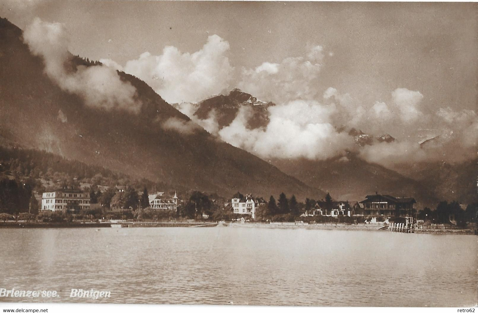 BÖNIGEN → Hotels Vom See Her Gesehen, Ca.1930 - Bönigen