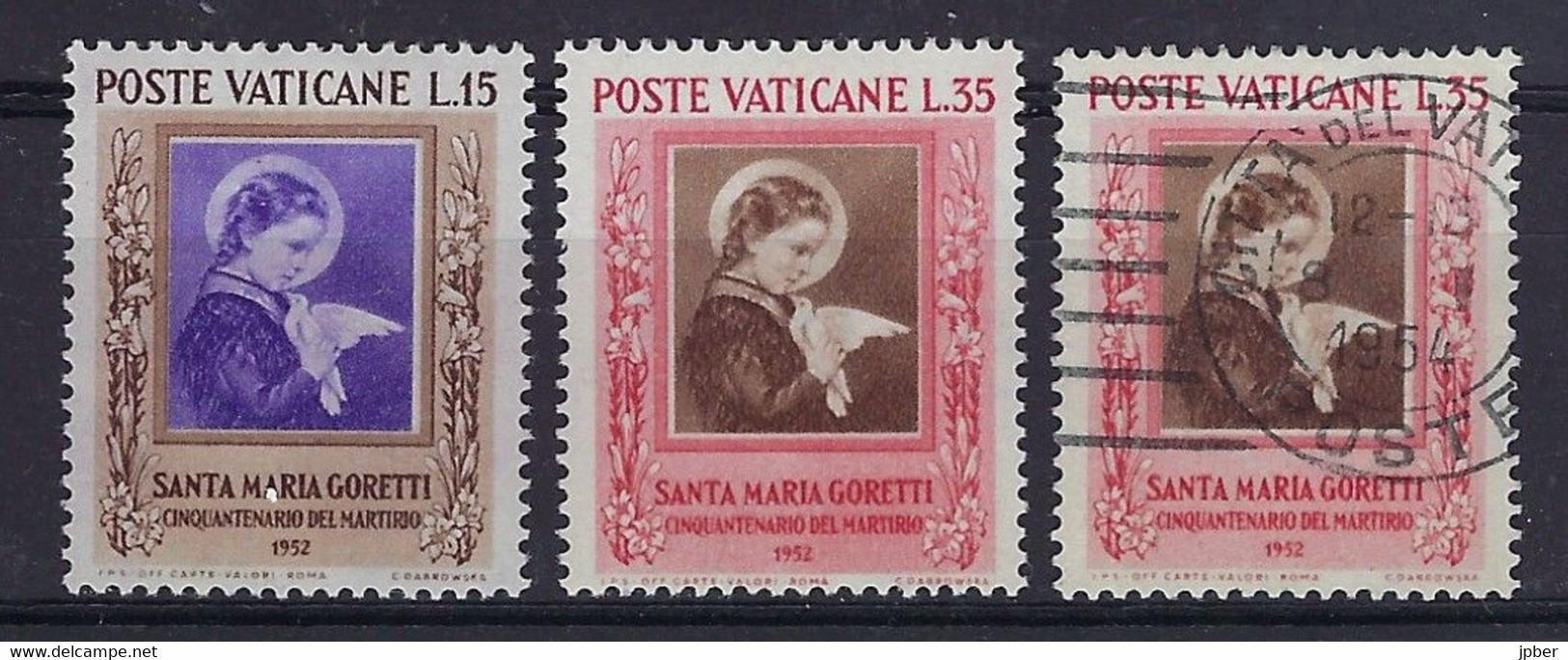 Vatican - Année 1953 - Entre N°174 à 190 + Ex13/4 **/*/obl.- Ste Marie Goretti, Ste Claire, St Bernard, Série Des Papes. - Used Stamps