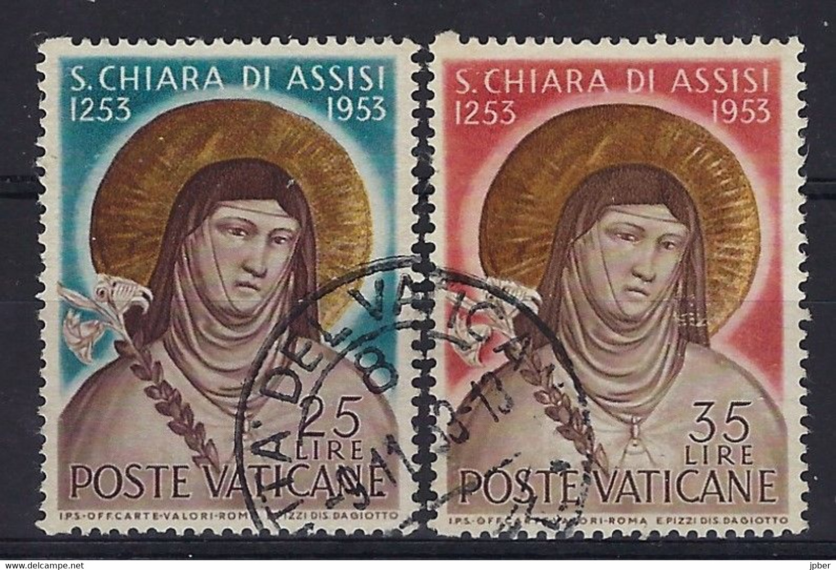 Vatican - Année 1953 - Entre N°174 à 190 + Ex13/4 **/*/obl.- Ste Marie Goretti, Ste Claire, St Bernard, Série Des Papes. - Used Stamps