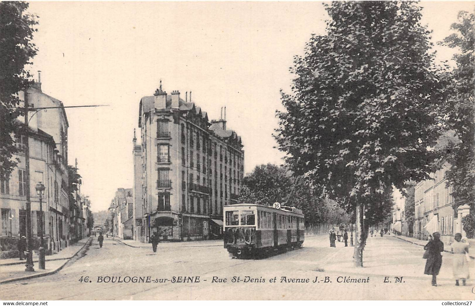 92-BOULOGNE-BILLANCOURT- RUE SAINT-DENIS- ET AVENUE JB CLEMENT - Boulogne Billancourt