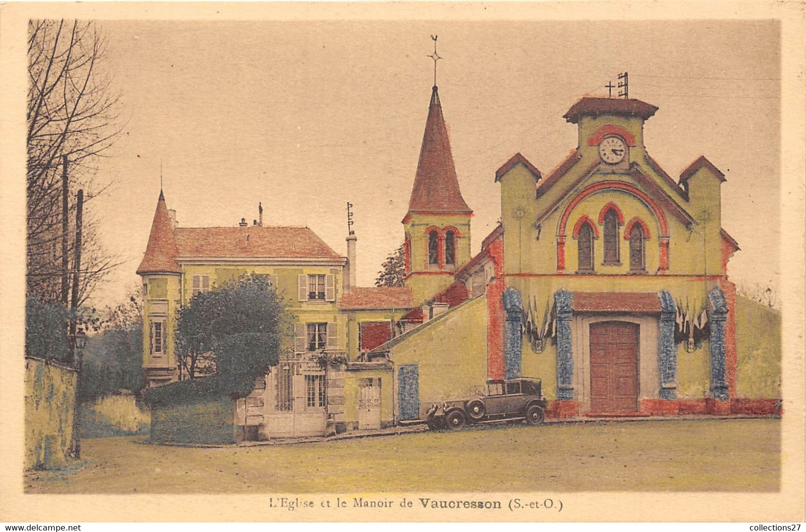 92-VAUCRESSON- L'EGLISE ET LE MANOIR - Vaucresson