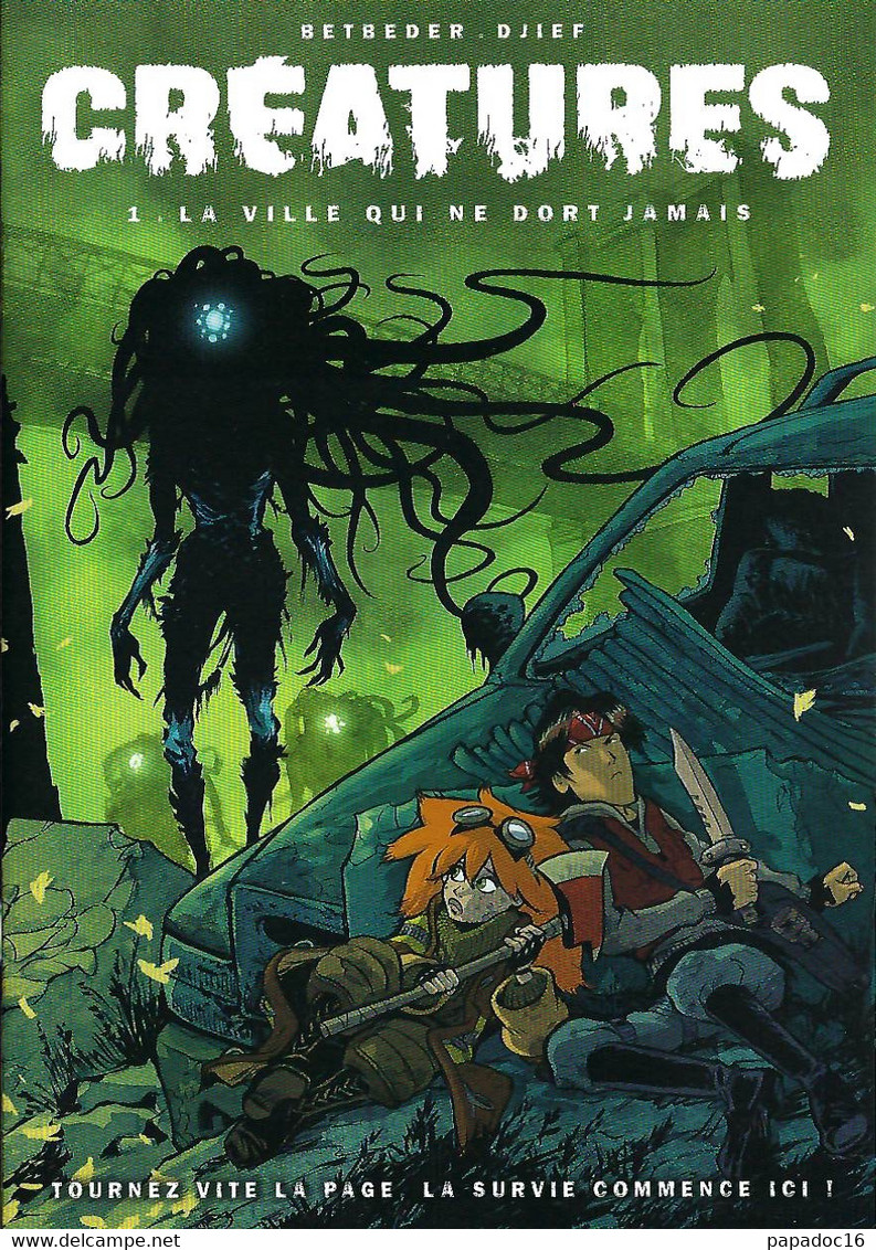 BD - Extrait - Créatures - 1. La Ville Qui Ne Dort Jamais - Betbeder / Djief, éd. Dupuis 2021 - Press Books